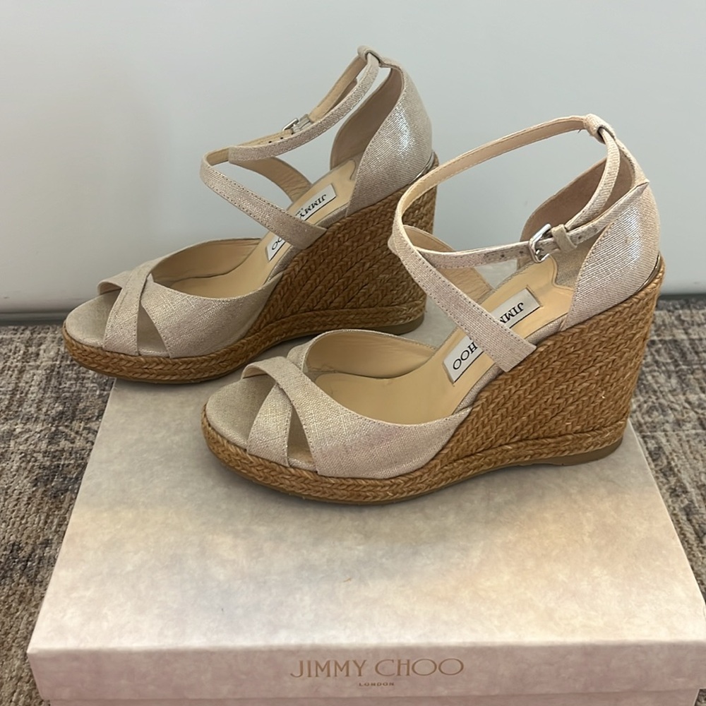 VGUC Jimmy Choo Alanah Wedge 105 - Picture 7 of 7